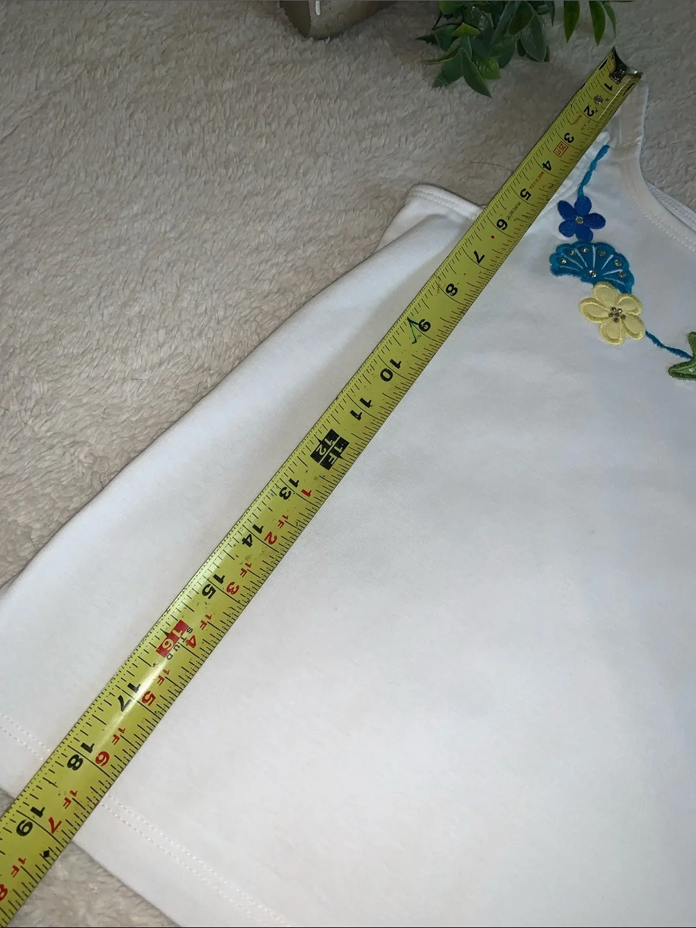 Gymboree White Floral & Shell Tank Top 8